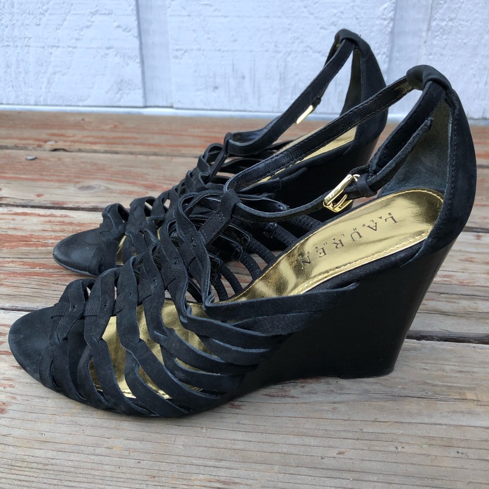 Ralph Lauren Strappy Wedge Heels